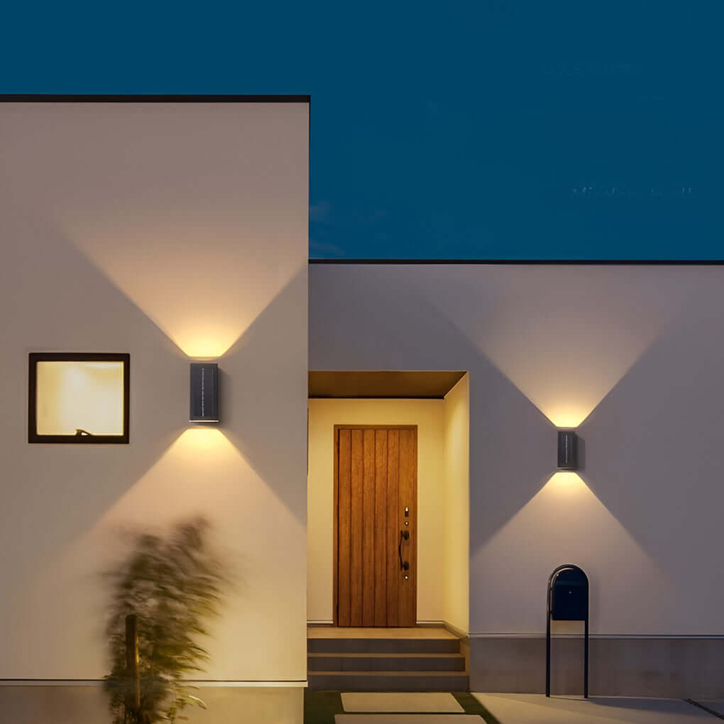 Modern Black Waterproof LED Wall Light Fixture for Indoor/Outdoor Use