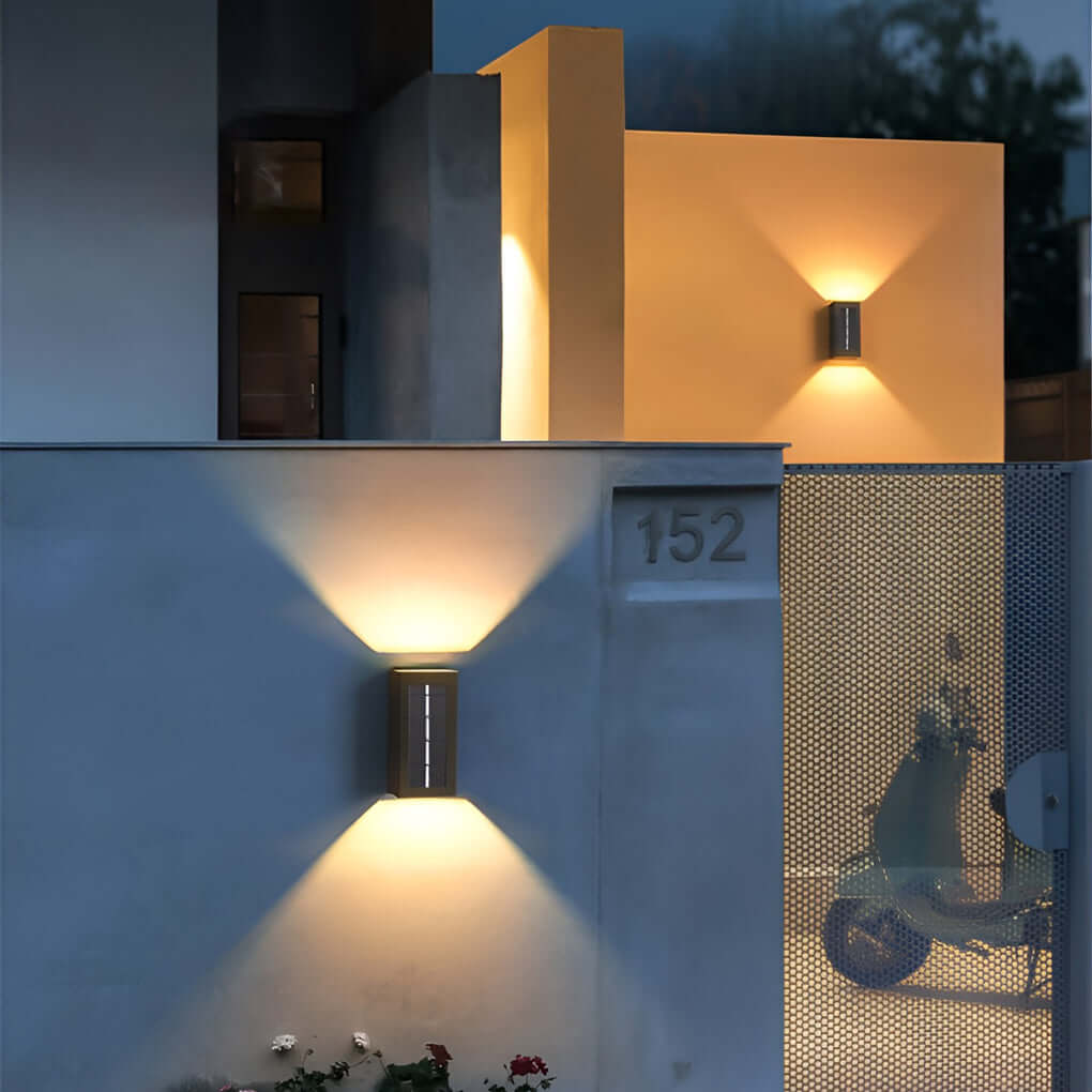 Modern Black Waterproof LED Wall Light Fixture for Indoor/Outdoor Use