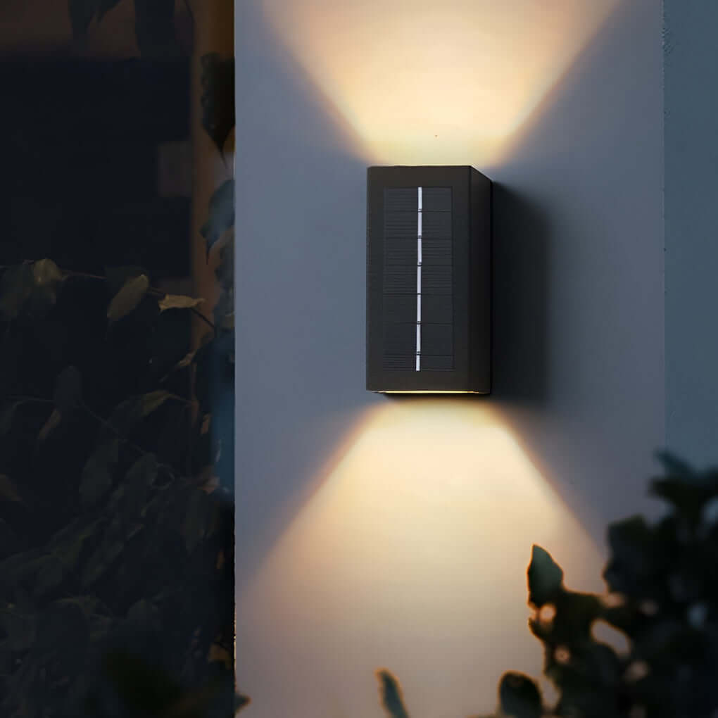 Modern Black Waterproof LED Wall Light Fixture for Indoor/Outdoor Use