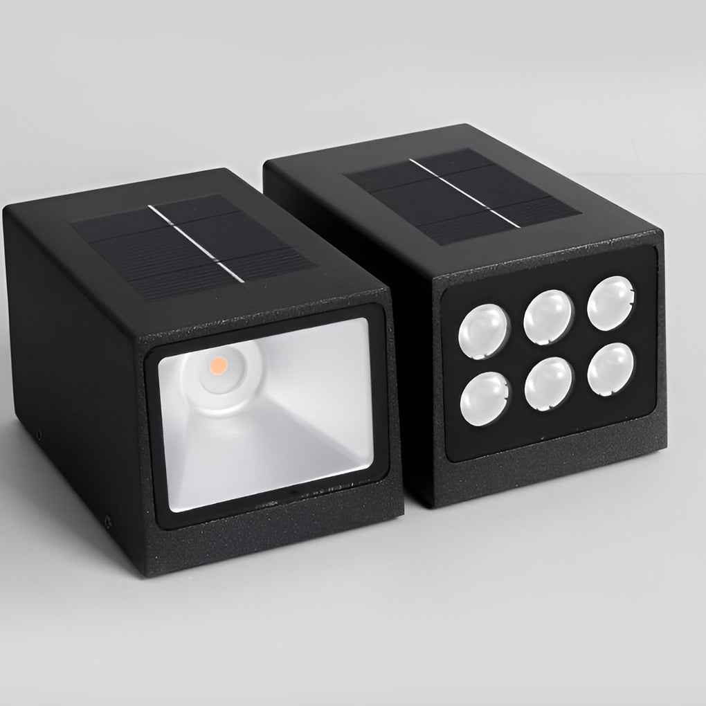 Modern Black Waterproof LED Wall Light Fixture for Indoor/Outdoor Use