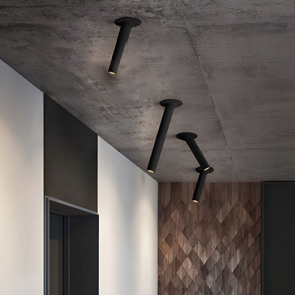 Sleek White LED Surface Spotlight Long Tube for Kitchen and Office Lighting