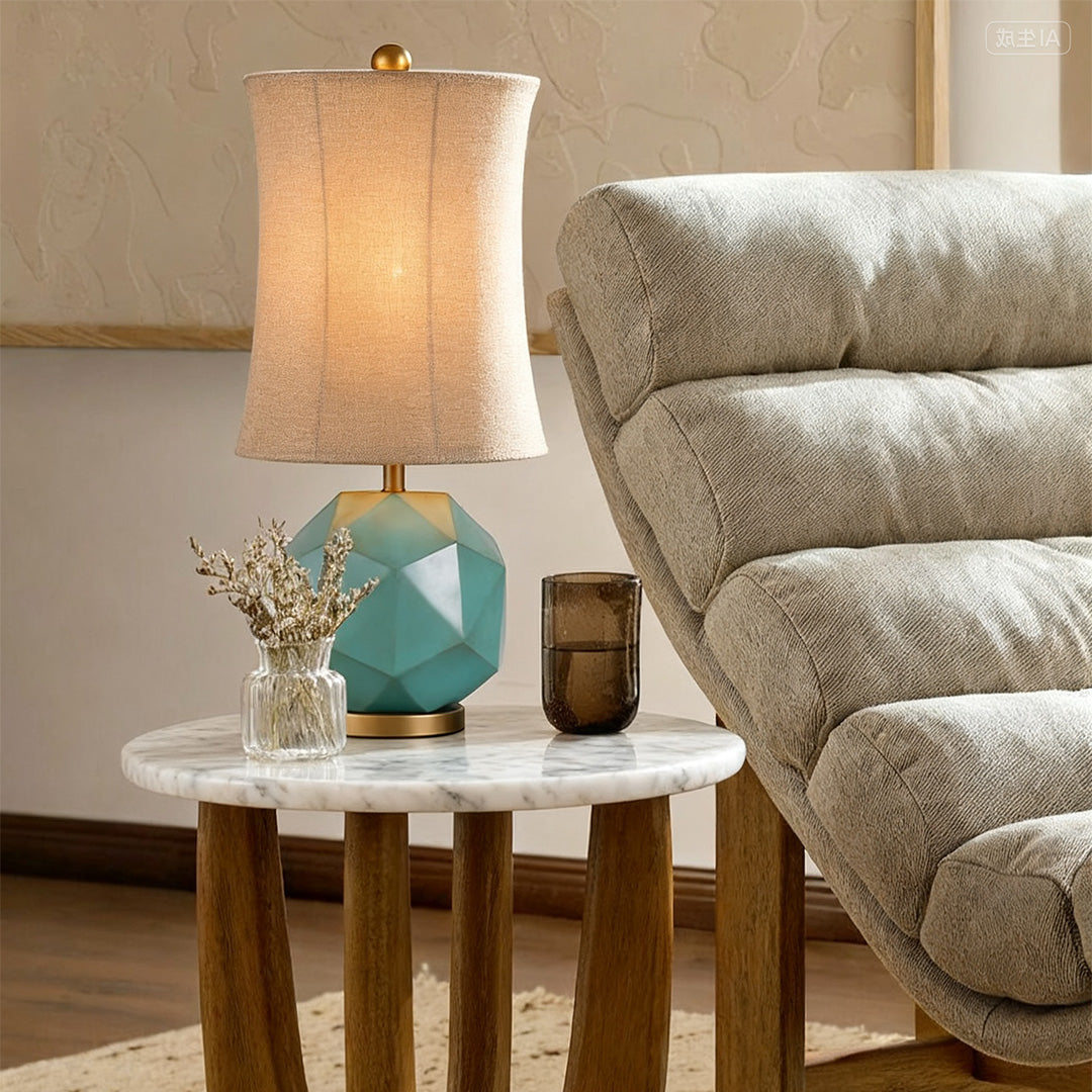 Stylish Modern Industrial Fabric Table Lamps for Living Room Decor
