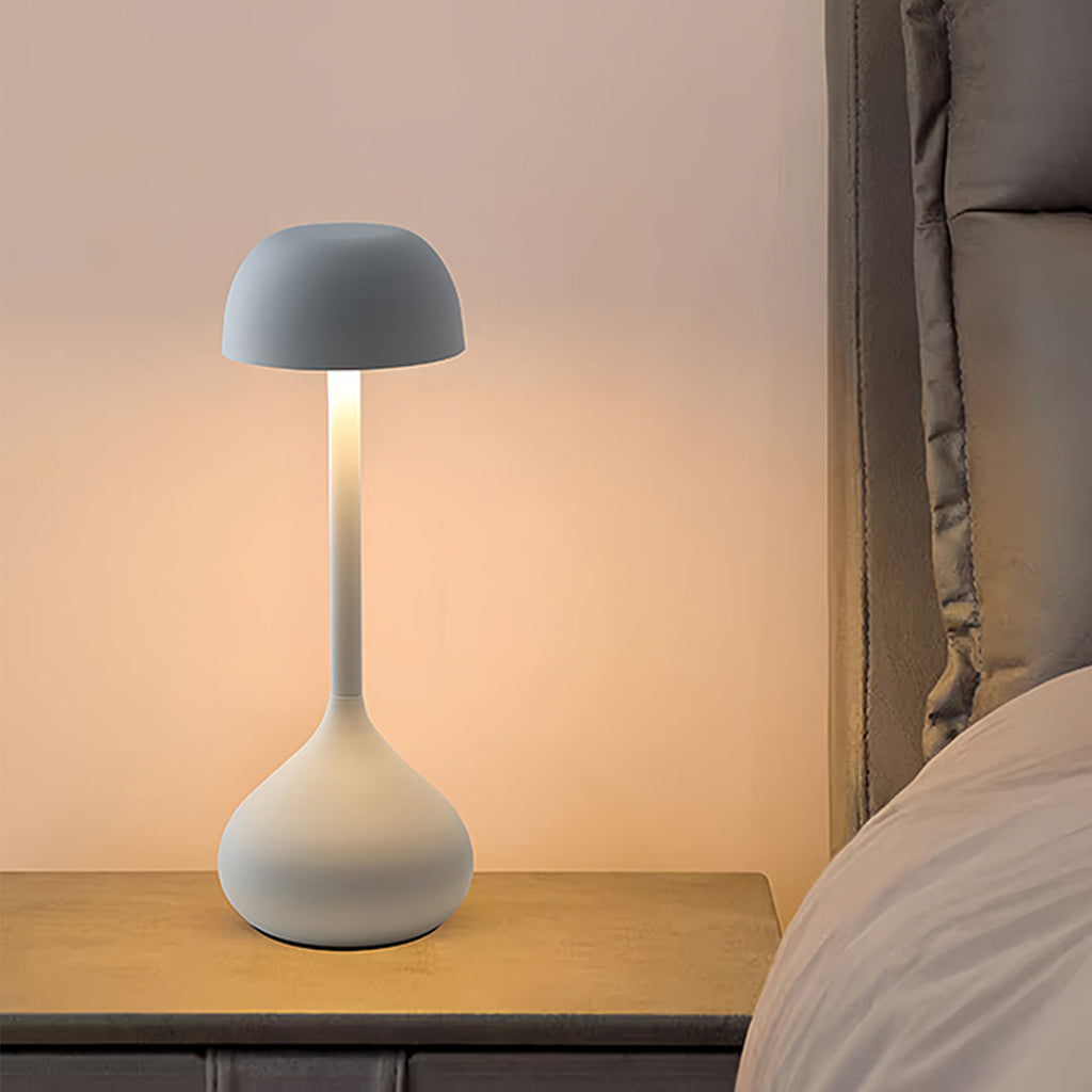 Rustic Bronze Gourd-Shaped Rechargeable Metal Table Lamp for Cozy Spaces