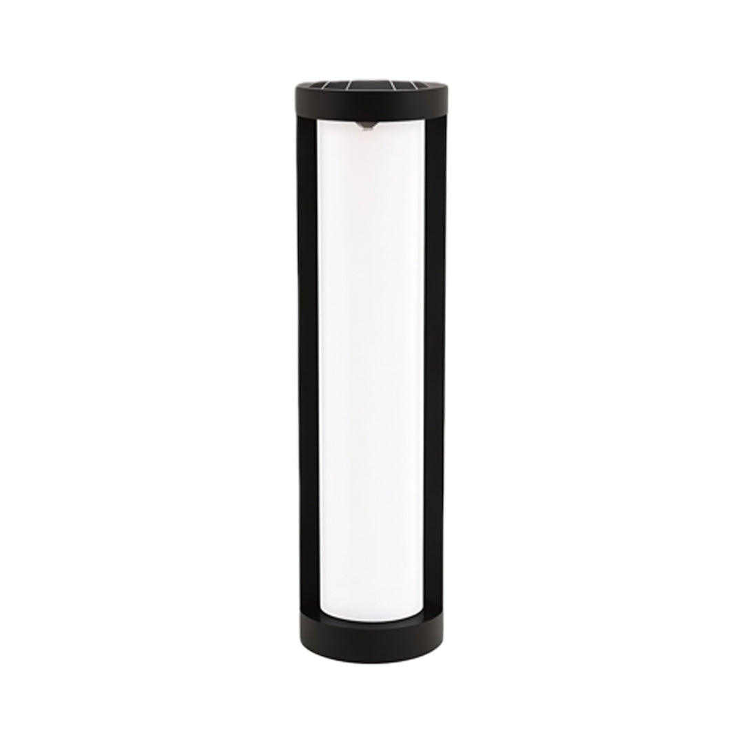 Sleek Black LED Cylindrical Bollard Landscape Lighting for Outdoor Spaces