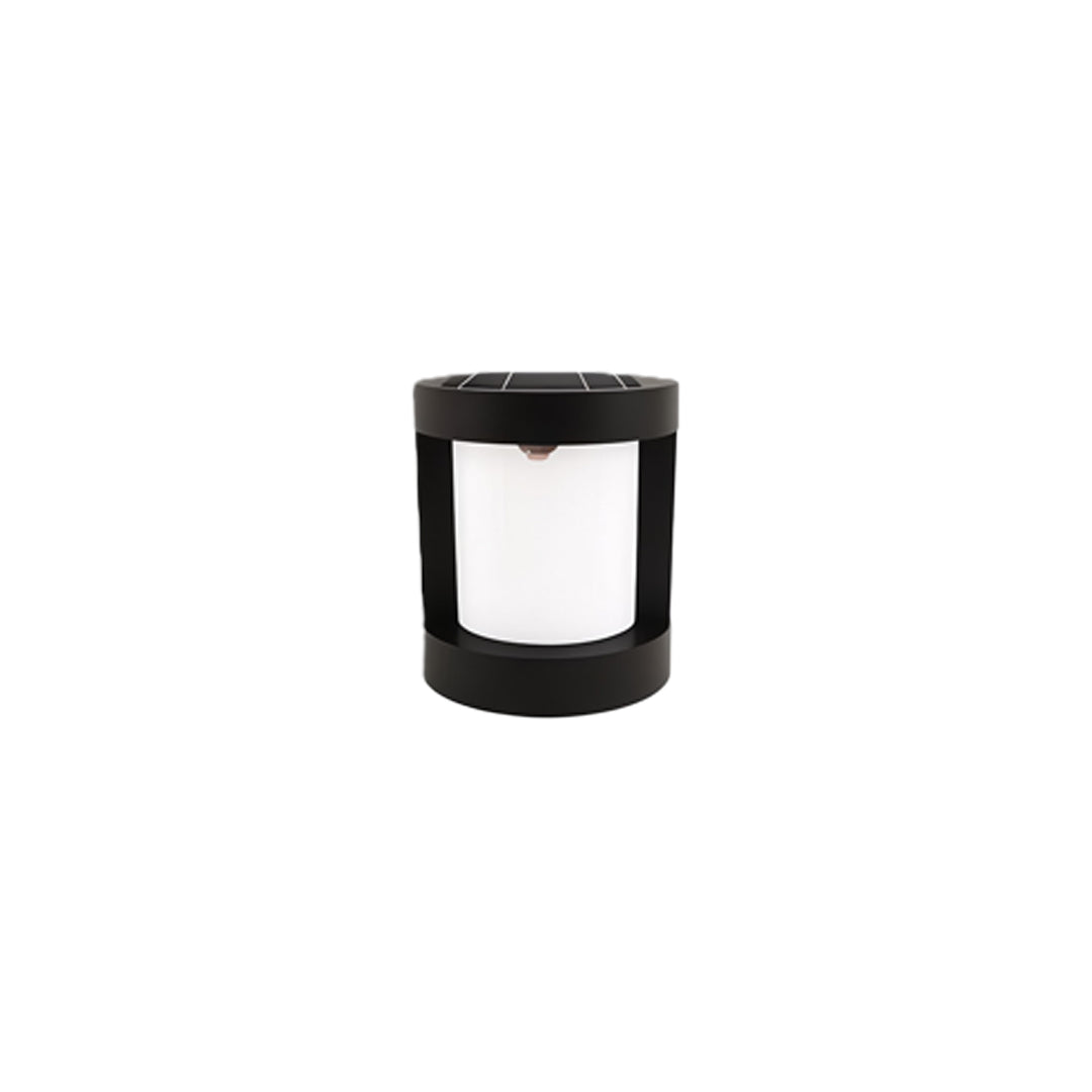 Sleek Black LED Cylindrical Bollard Landscape Lighting for Outdoor Spaces