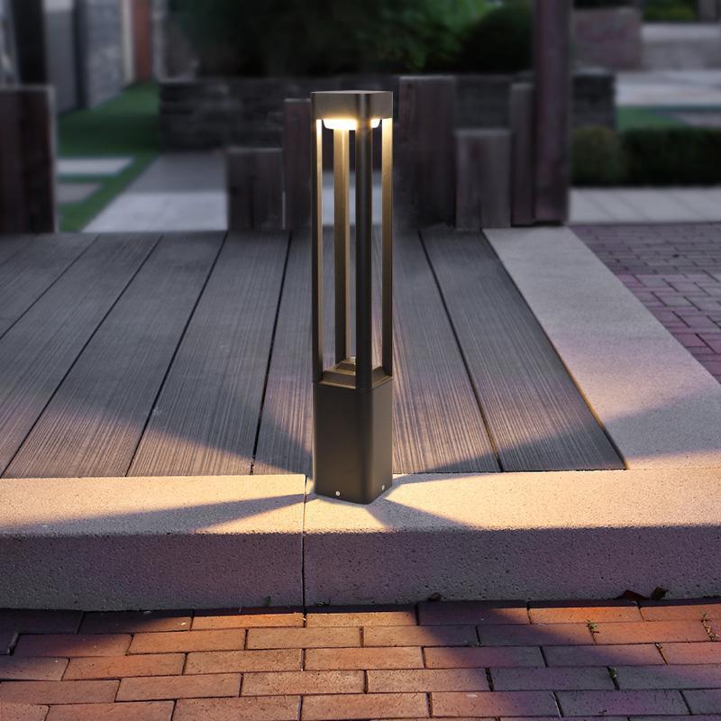 Modern Waterproof Aluminum LED Bollard Light for Outdoor Landscape Use