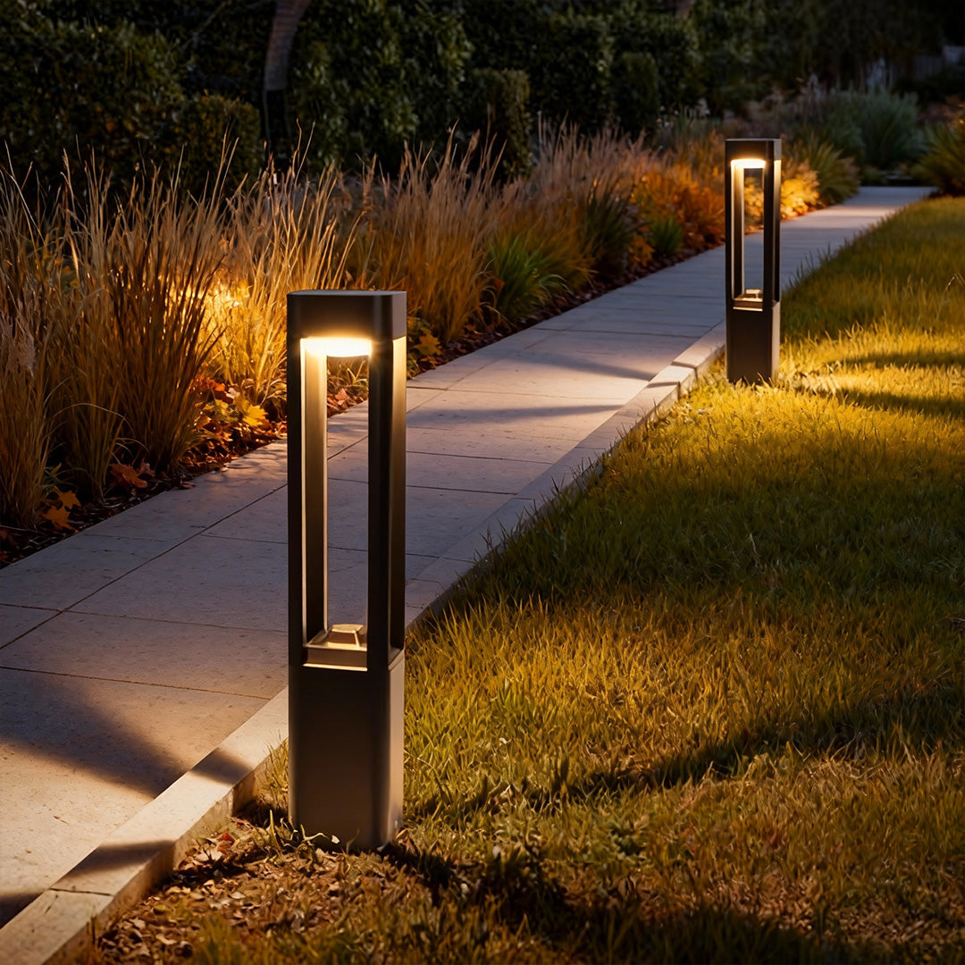 Modern Waterproof Aluminum LED Bollard Landscape Light for Outdoor Use
