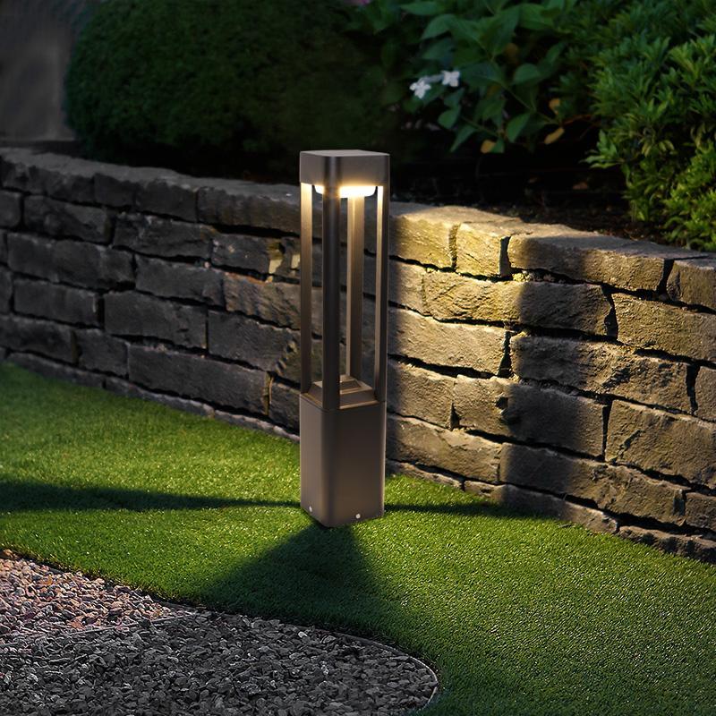 Modern Waterproof Aluminum LED Bollard Landscape Light for Outdoor Use