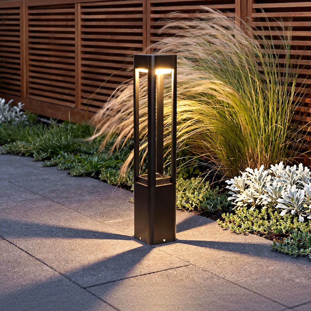 Modern Waterproof Aluminum LED Bollard Landscape Light for Outdoor Use