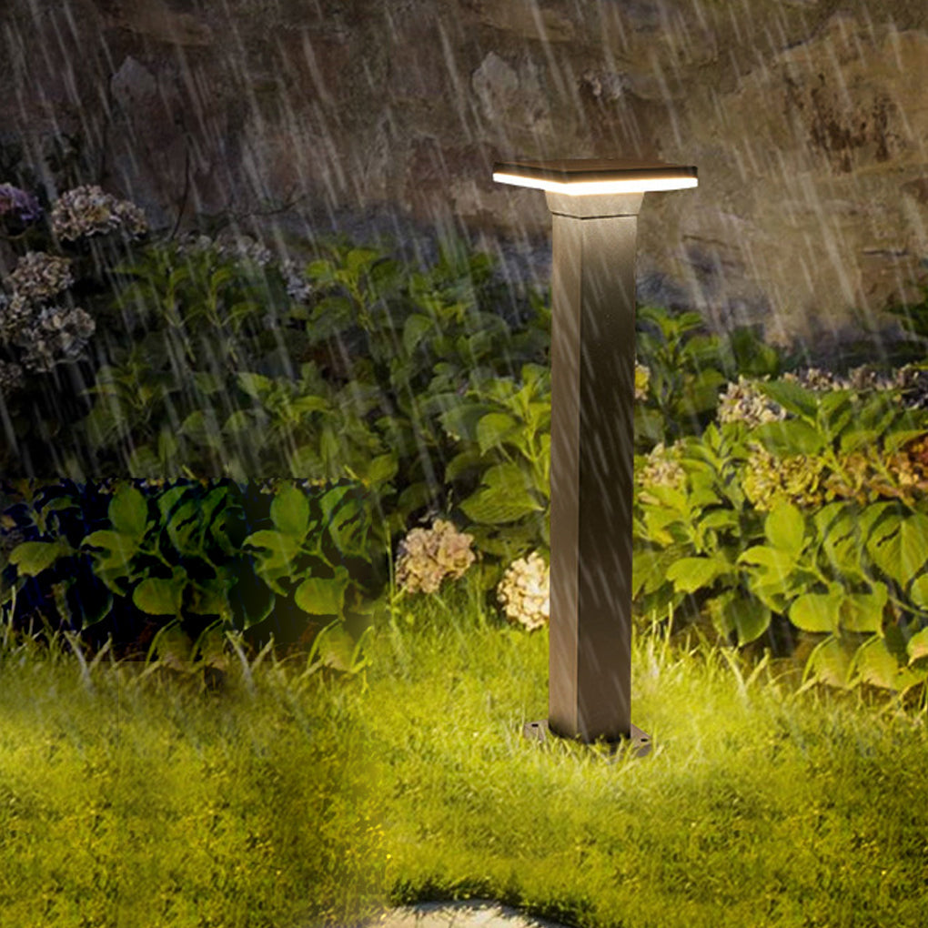 Minimalist Waterproof LED Bollard Pathway Lights for Outdoor Landscaping