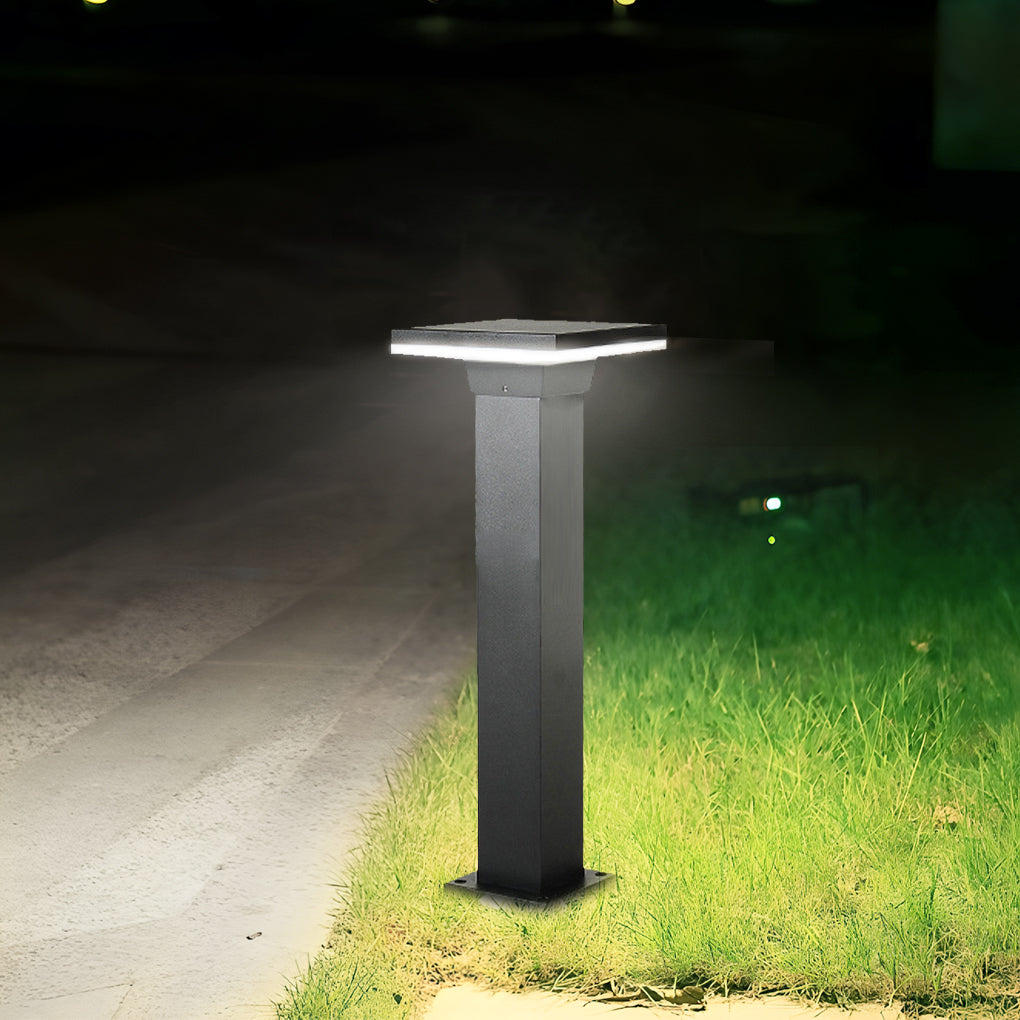 Minimalist Waterproof LED Bollard Pathway Lights for Outdoor Landscaping