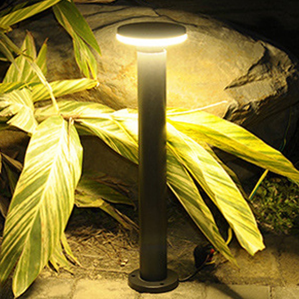 Minimalist Waterproof LED Bollard Pathway Lights for Outdoor Garden Use