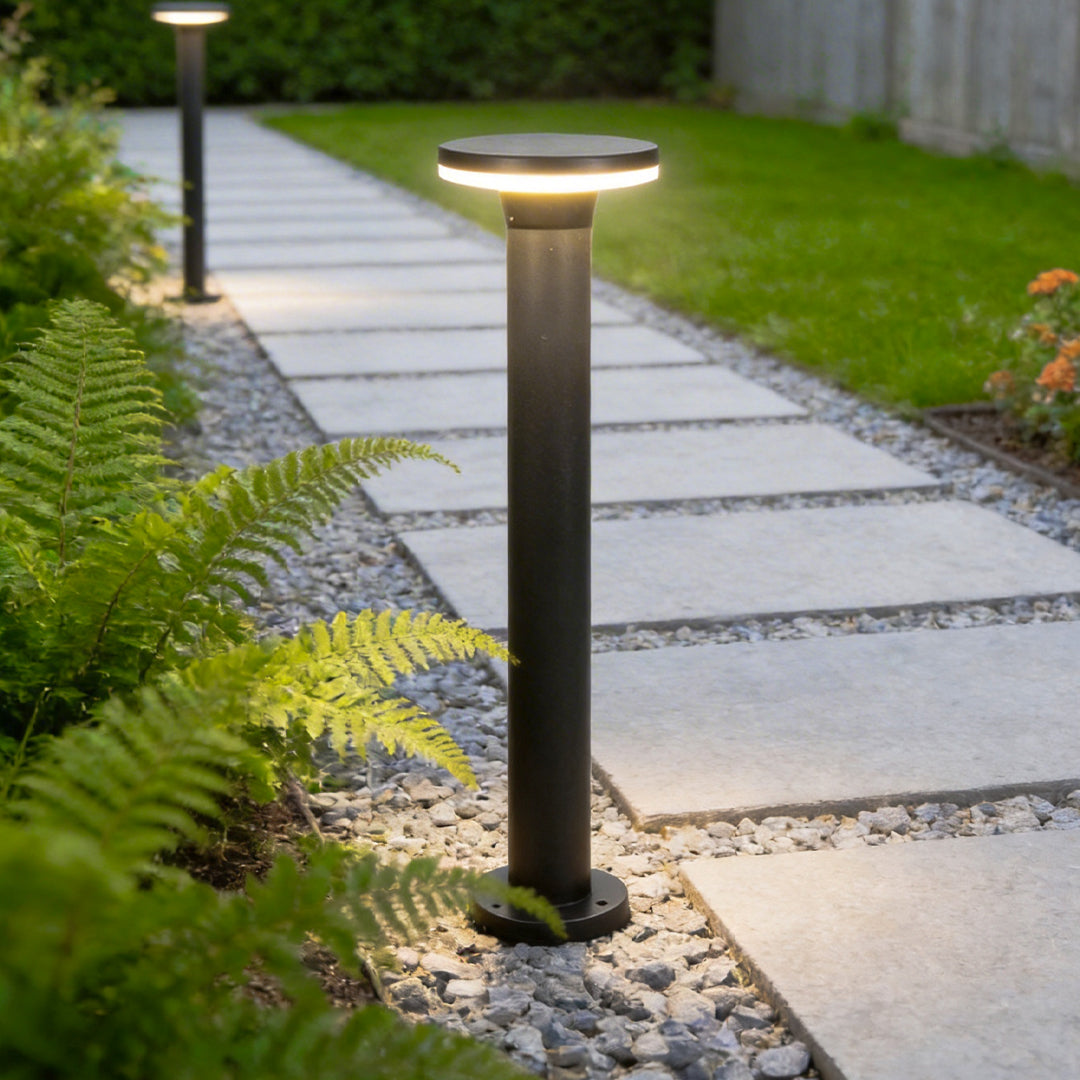 Minimalist Waterproof LED Bollard Pathway Lights for Outdoor Landscaping