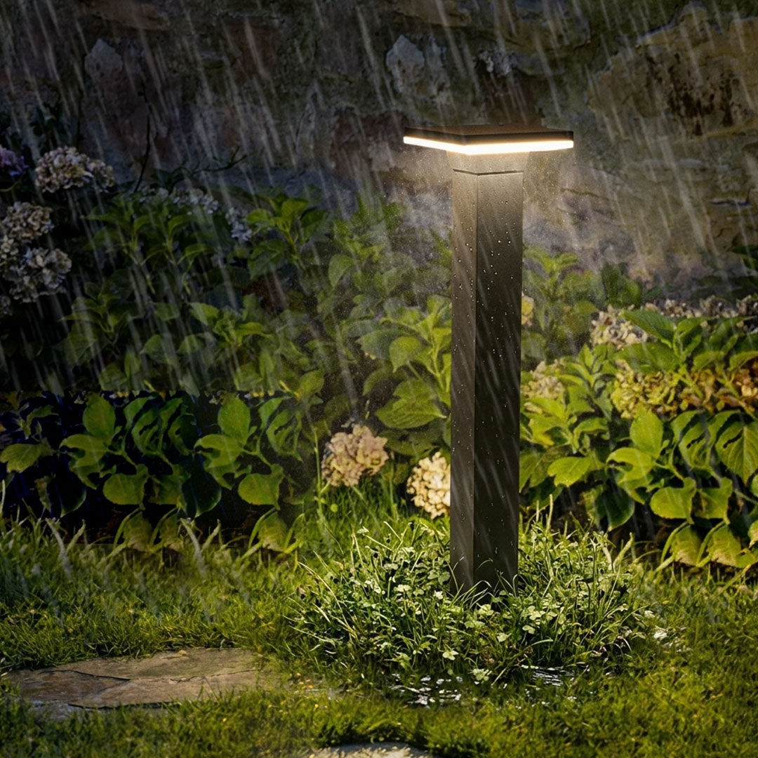 Minimalist Waterproof LED Bollard Pathway Lights for Outdoor Garden Use