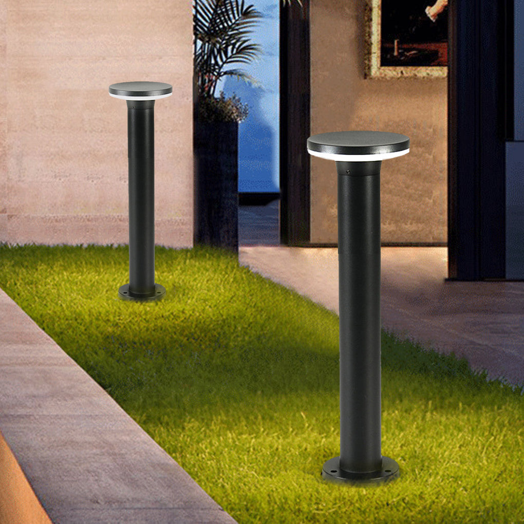 Minimalist Waterproof LED Bollard Pathway Lights for Outdoor Garden Use