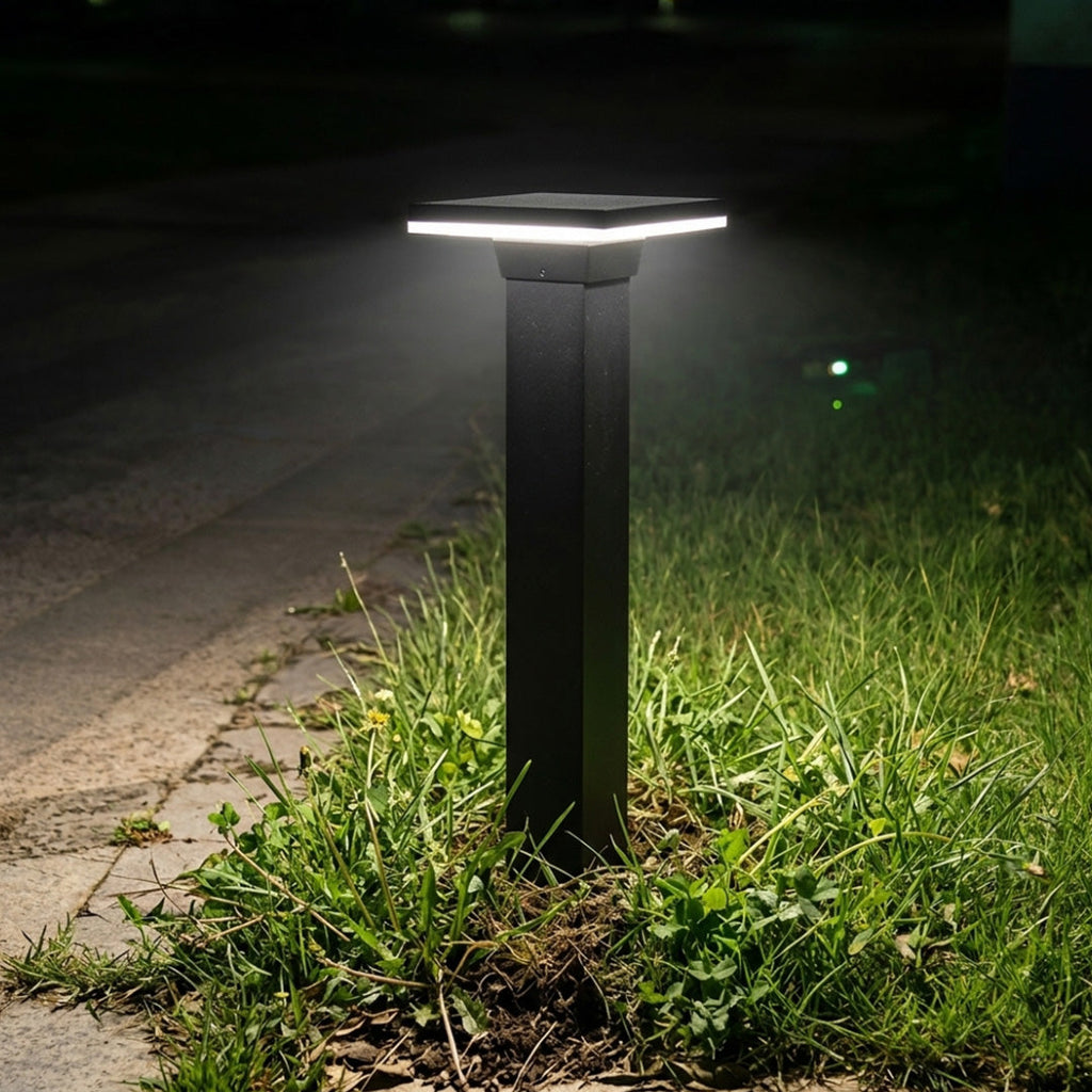 Minimalist Waterproof LED Bollard Pathway Lights for Outdoor Garden Use