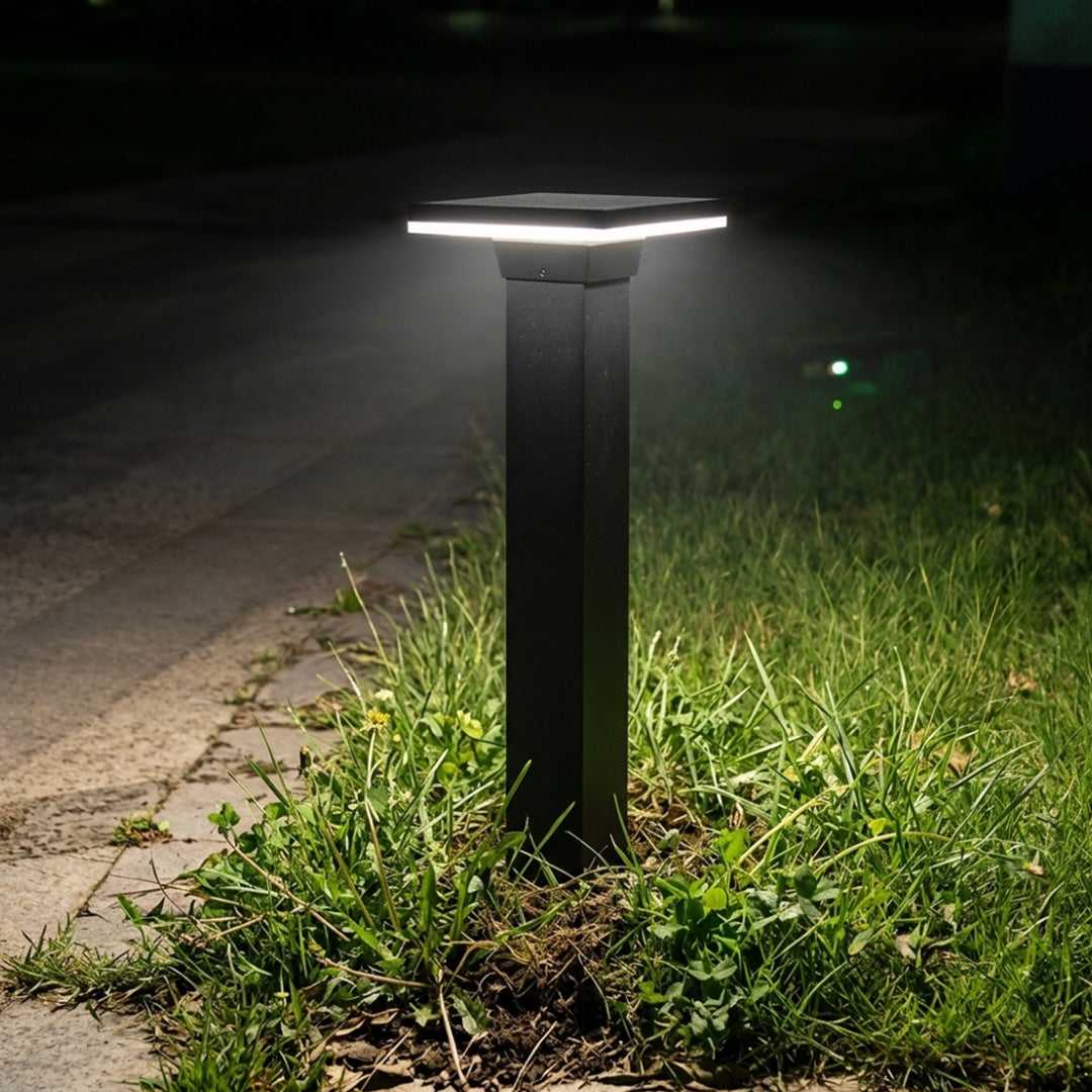 Minimalist Waterproof LED Bollard Pathway Lights for Outdoor Garden Use