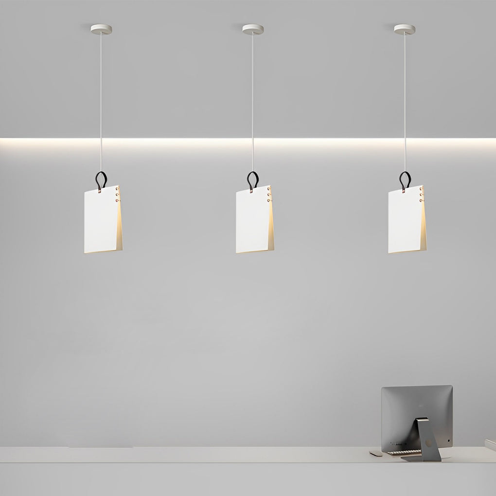 Creative Book-Style Pendant Light Fixture in Modern Metal for Living Room