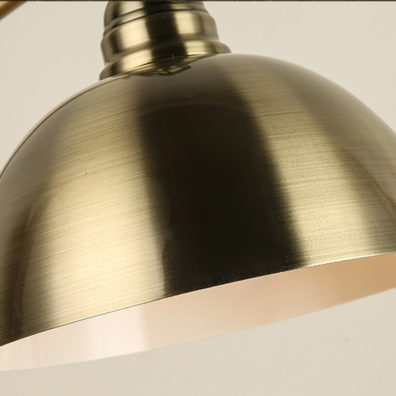 Vintage Bronze Gooseneck LED Desk Lamp – Stylish Metal Lighting for Office