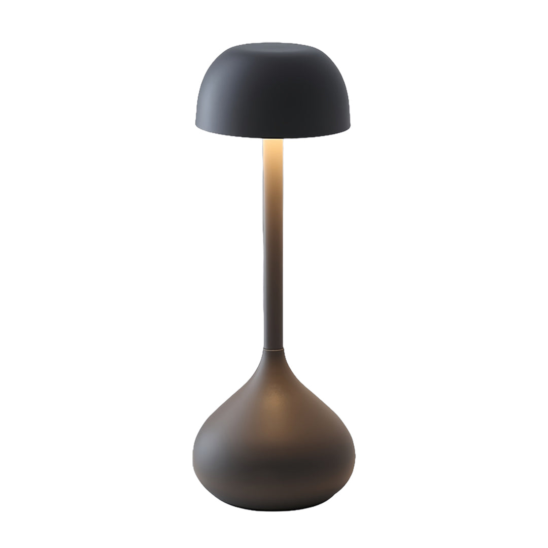 Rustic Bronze Gourd-Shaped Rechargeable Metal Table Lamp for Cozy Spaces