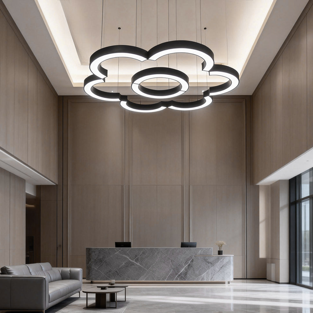 Modern Minimalist C Shape Arc Pendant Light Fixture for Commercial Spaces