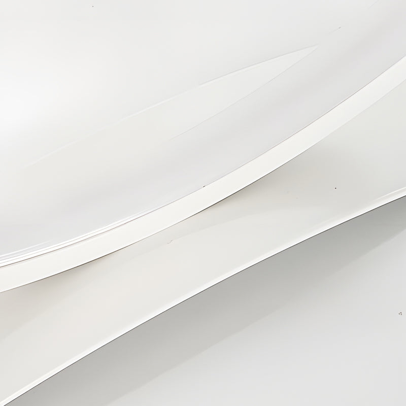 Modern White C-Shaped Touch-Control LED Table Lamp for Living Room