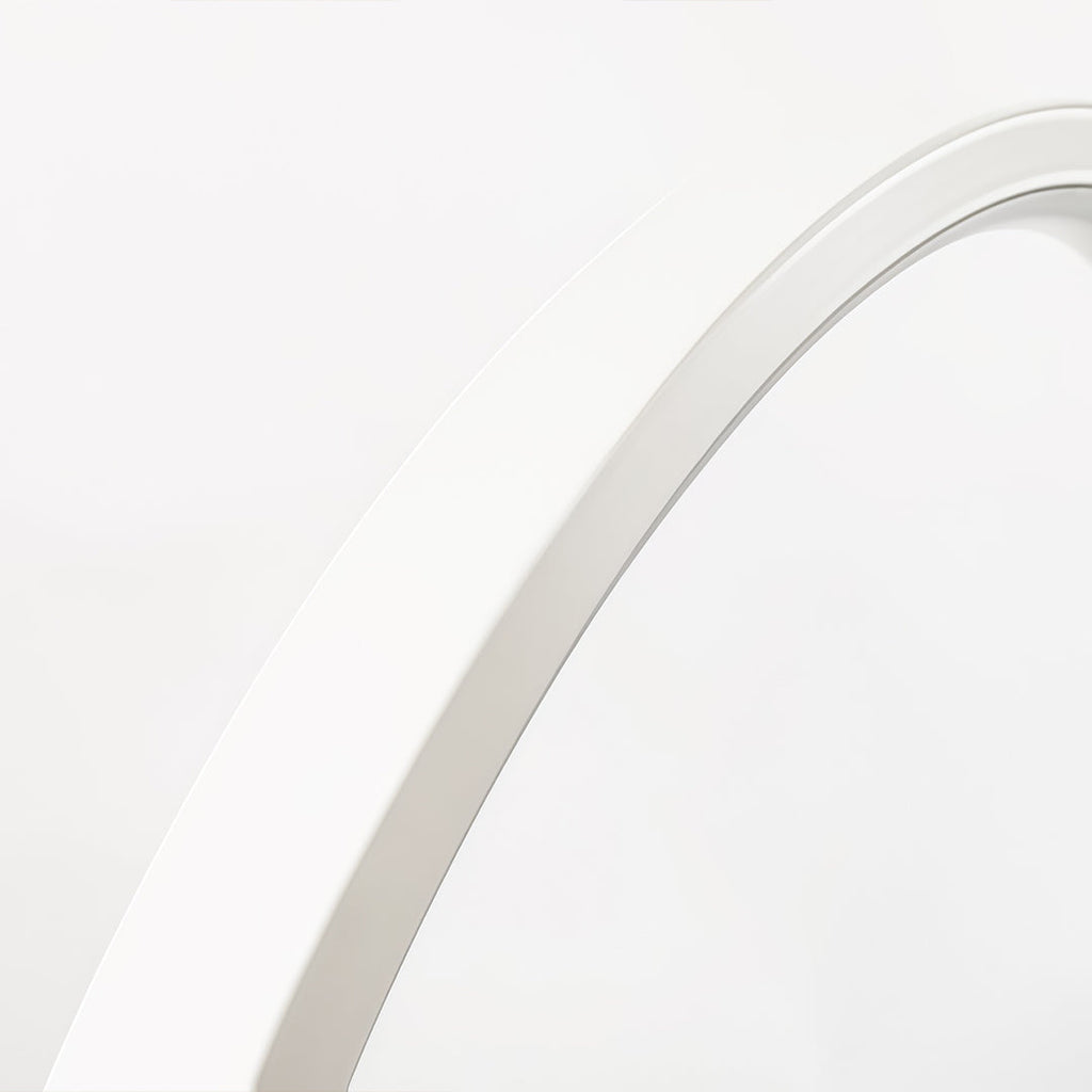 Modern White C-Shaped Touch-Control LED Table Lamp for Living Room