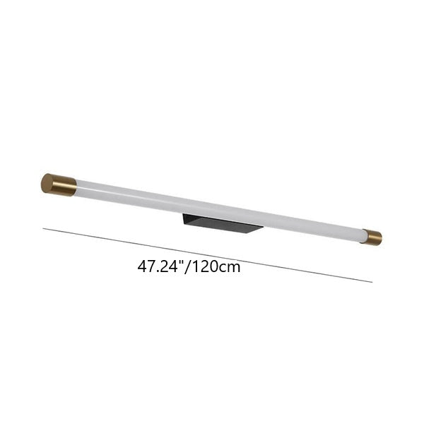 Minimalist Aluminum LED Wall Sconce Lamp in Thin Tube Design for Living Room