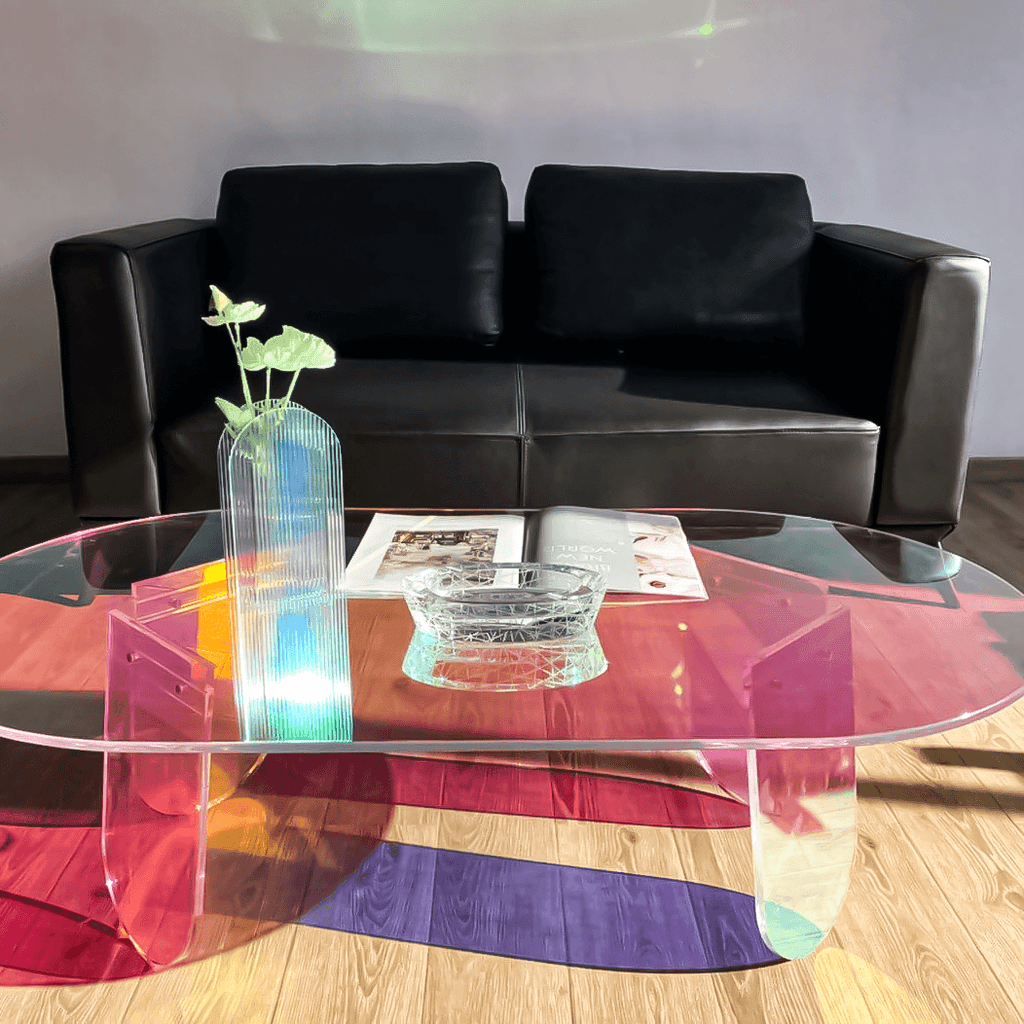 Elegant Wooden Coffee Table in Rustic Oak for Living Room Décor