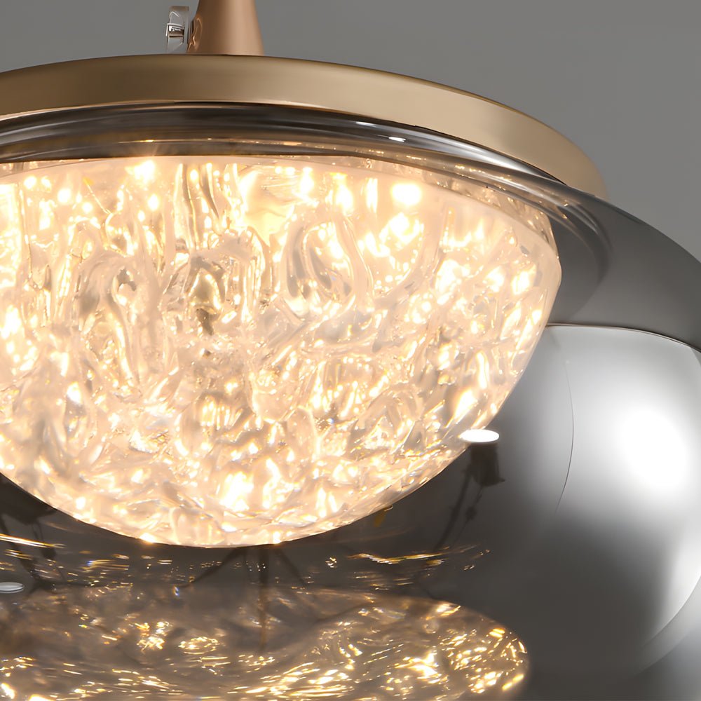 Nordic Clear Glass Candy Jar Pendant Light with 3-Step Dimming for Home