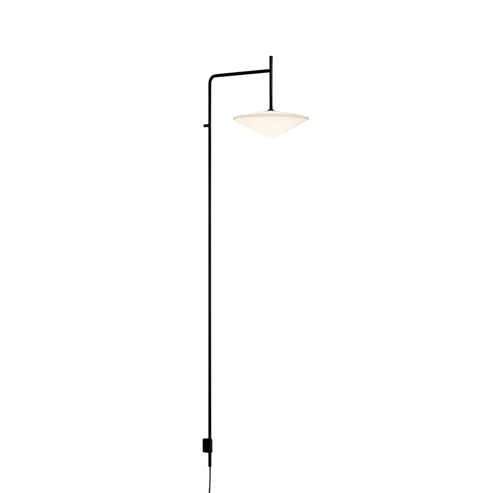 Modern Black Metal LED Cantilever Wall Lamp for Living Room Decor