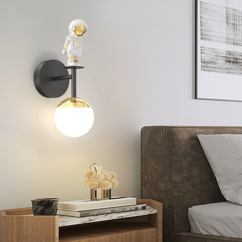Kid's Room Cartoon Astronaut LED Wall Sconces with 3-Step Dimming