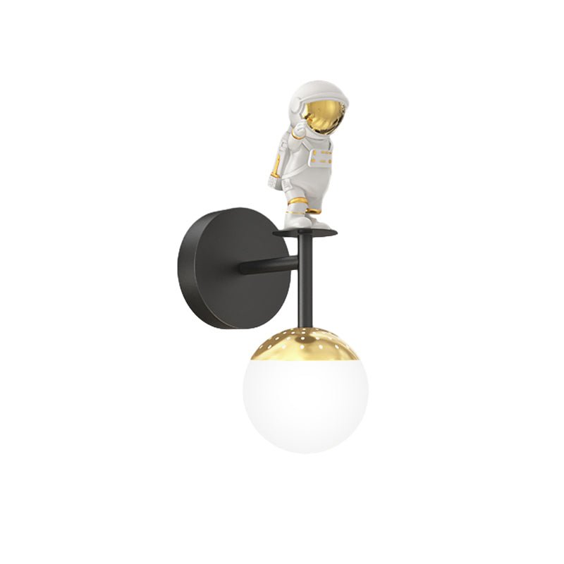 Kid's Room Cartoon Astronaut LED Wall Sconces with 3-Step Dimming