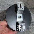 Adjustable Wall Light Base Fixture for 4-Inch Electrical Boxes, Black Metal