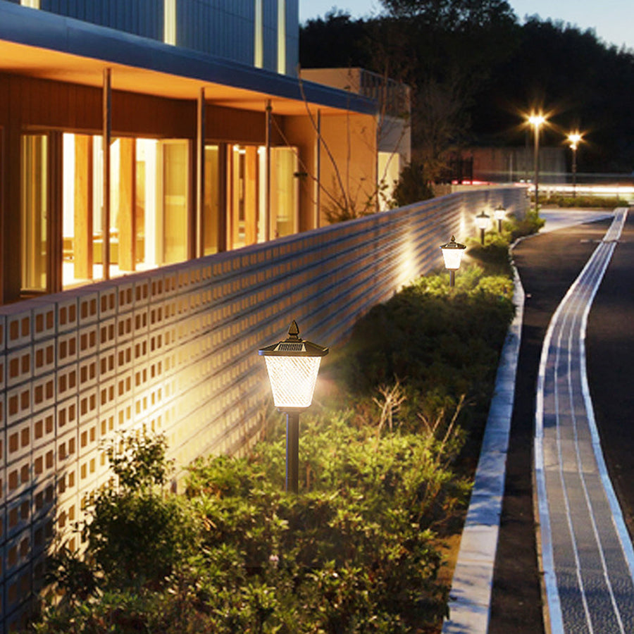 Solar-Powered LED Waterproof Lawn Light Stakes for Garden Decoration