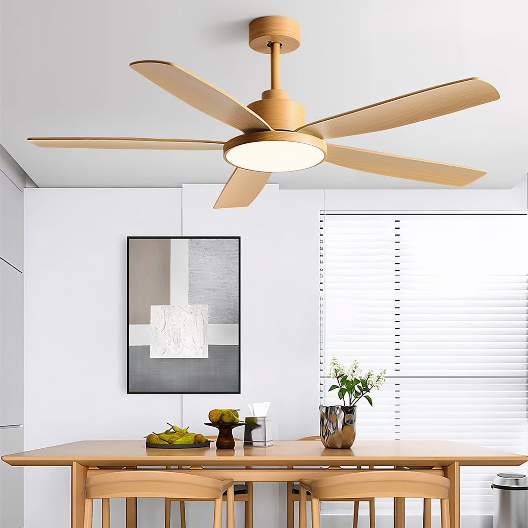 Nordic 5-Light Ceiling Fan with Modern Chandelier Design for Living Room