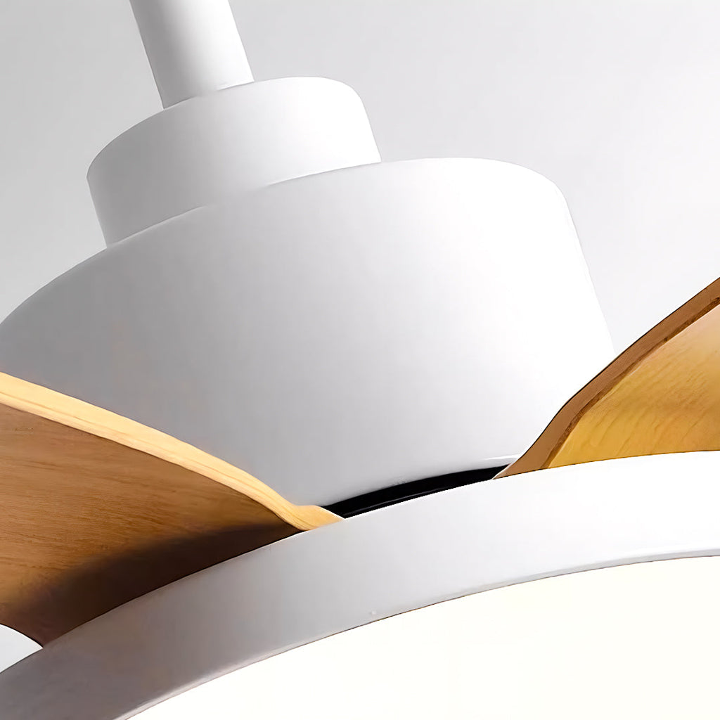 Nordic 5-Light Ceiling Fan with Modern Chandelier Design for Living Room