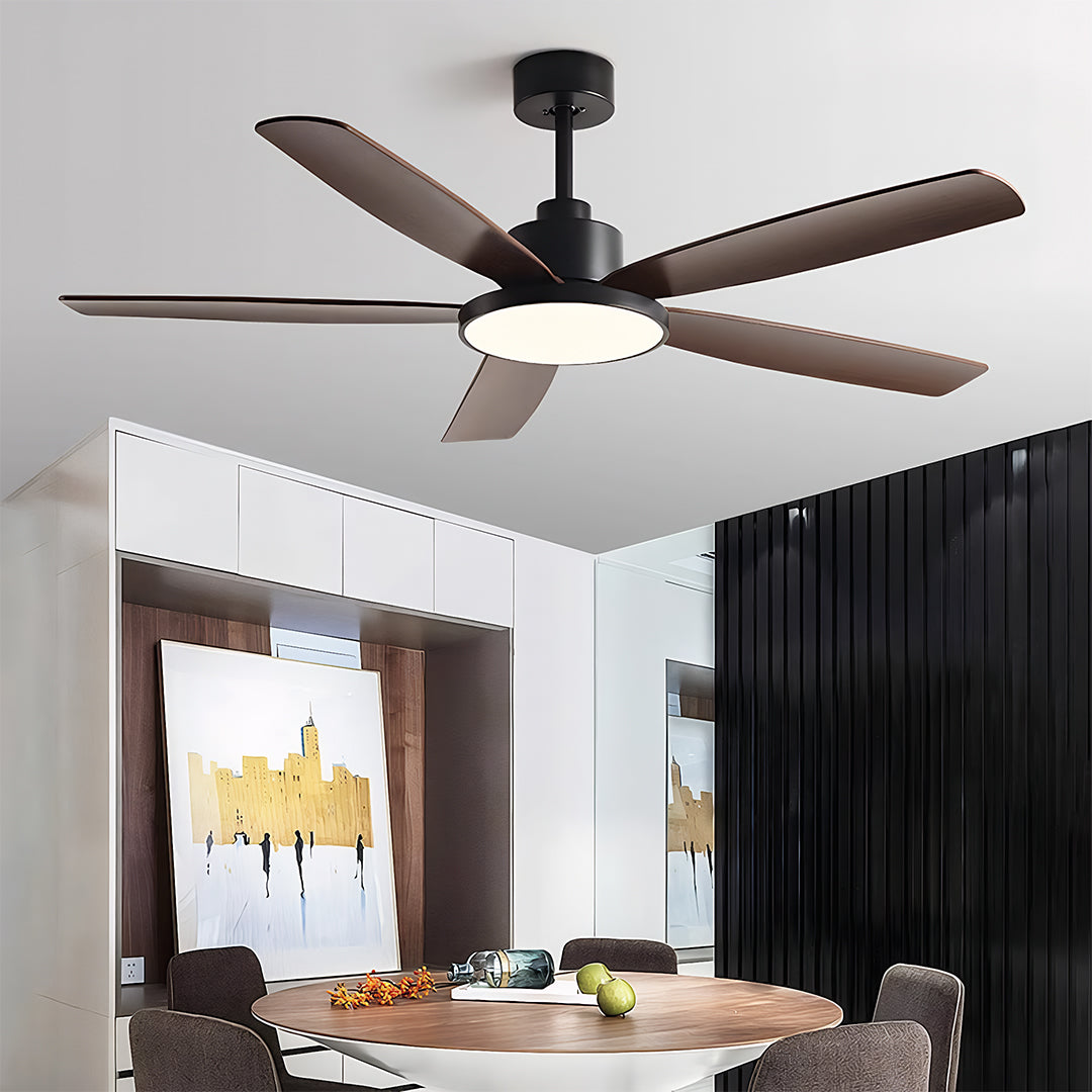Nordic 5-Light Ceiling Fan with Modern Chandelier Design for Living Room