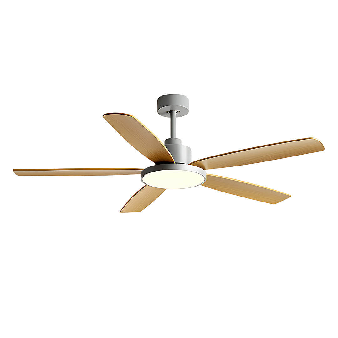 Nordic 5-Light Ceiling Fan with Modern Chandelier Design for Living Room