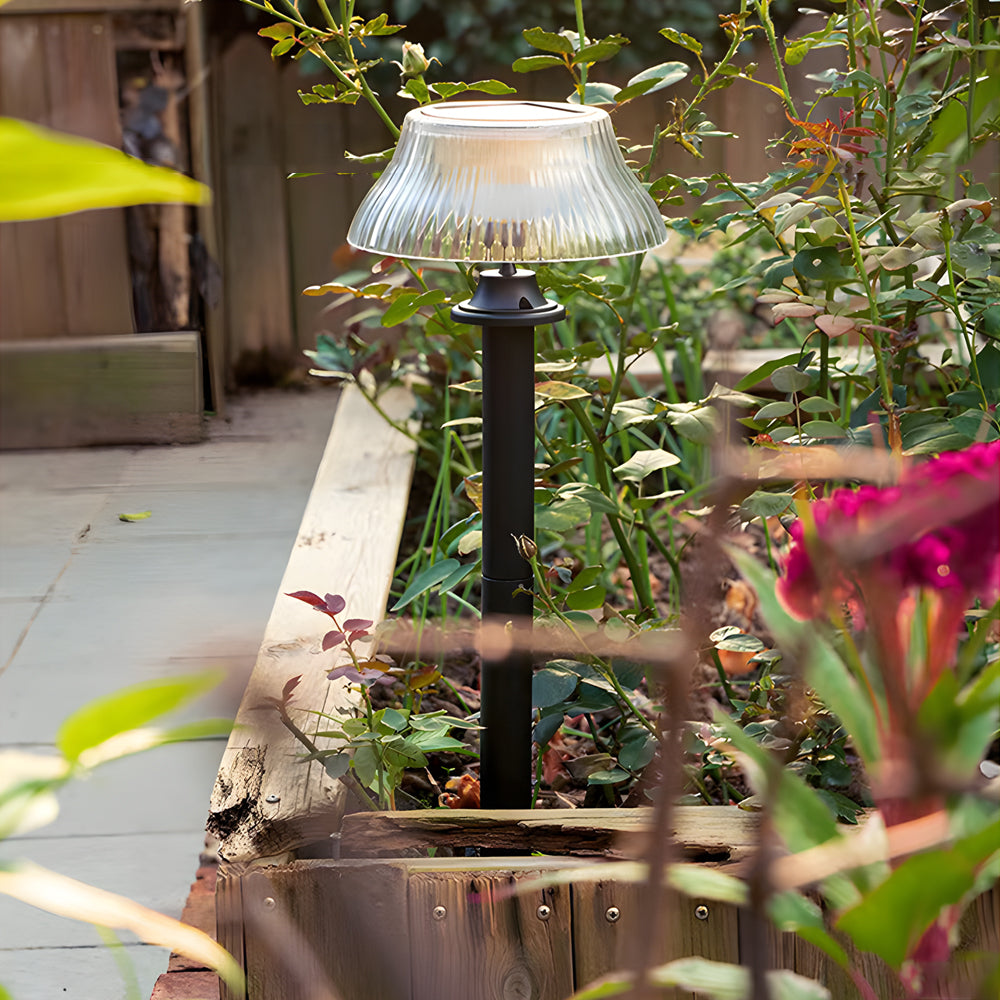 Vintage-Style Solar-Powered Waterproof Lawn Stake Light for Outdoor Use