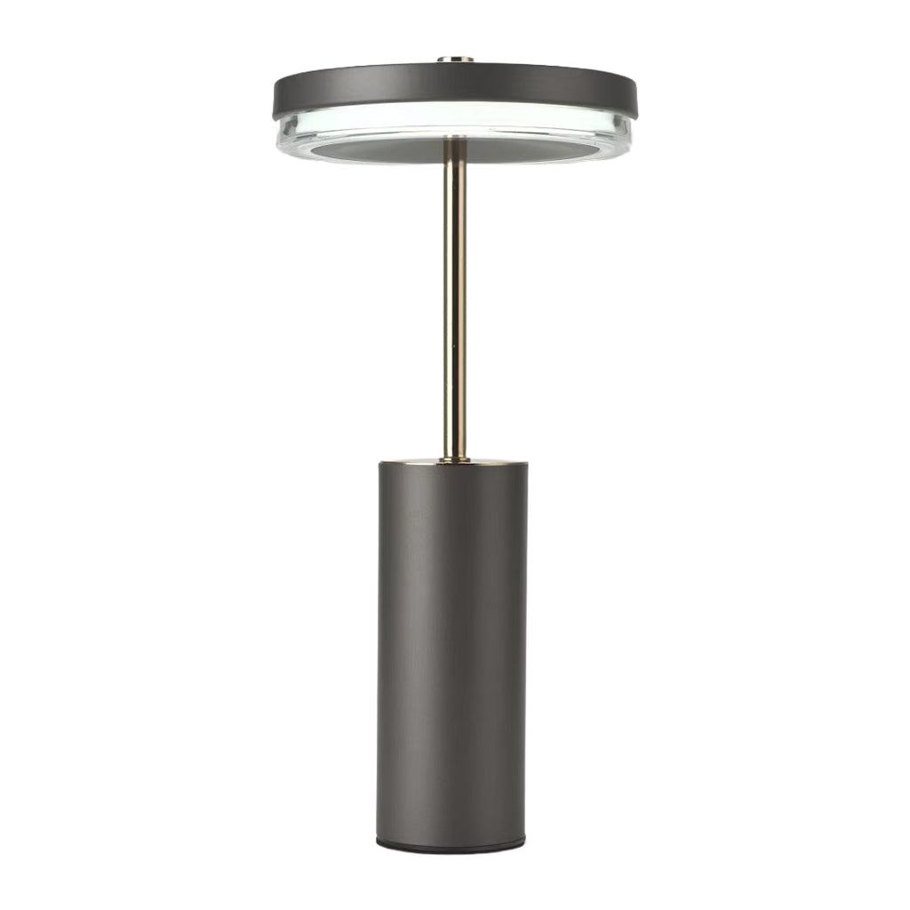 Sophisticated European-Style Metal Cylinder Table Lamp for Living Room