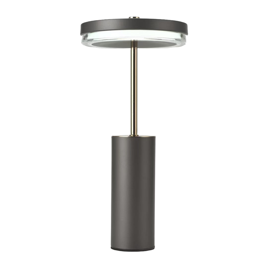Sophisticated European-Style Metal Cylinder Table Lamp for Living Room