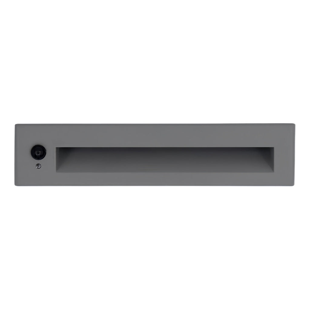 Modern Minimalist Embedded LED Step Lights for Outdoor Stairs – Black Finish