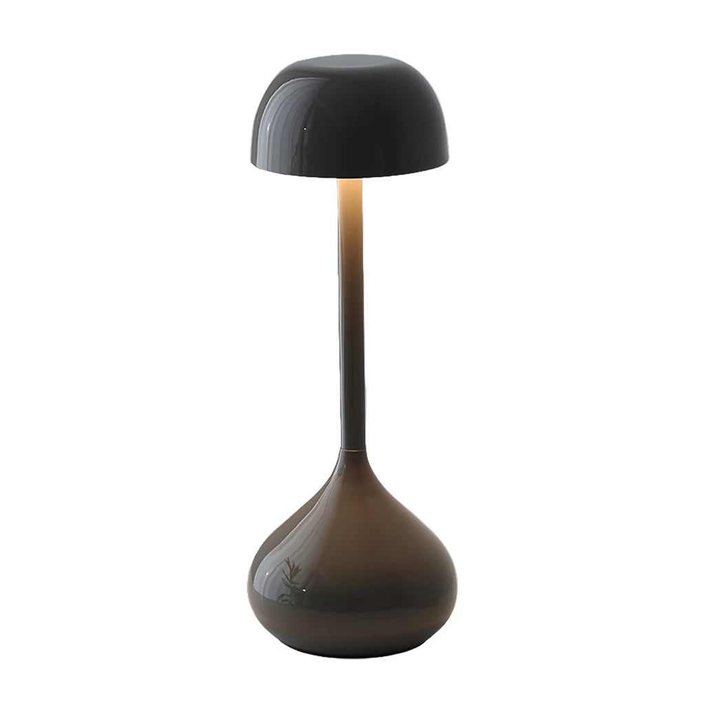 Rustic Bronze Gourd-Shaped Rechargeable Metal Table Lamp for Cozy Spaces