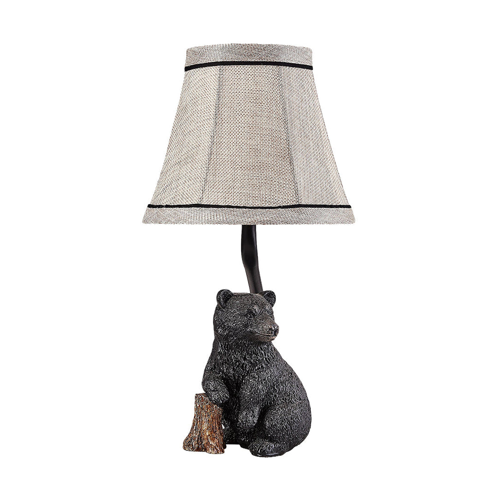Elegant European-Style Resin Bear Table Lamp for Living Room Decor