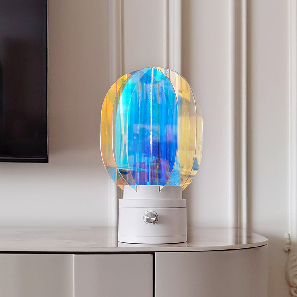 Vibrant Aluminum LED Table Lamps - Artistic Design for Modern Rooms