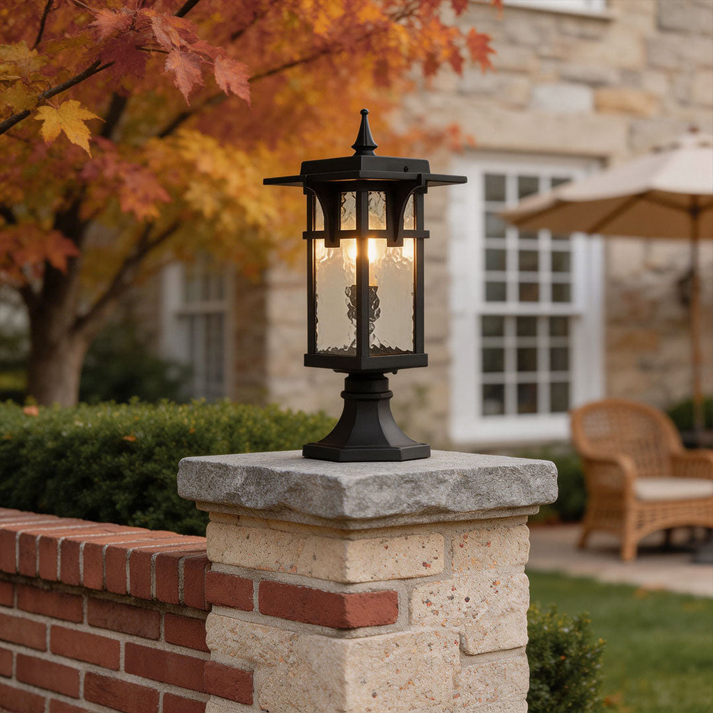 Sleek Black Metal Modern Path Light for Outdoor Landscape Garden Decor