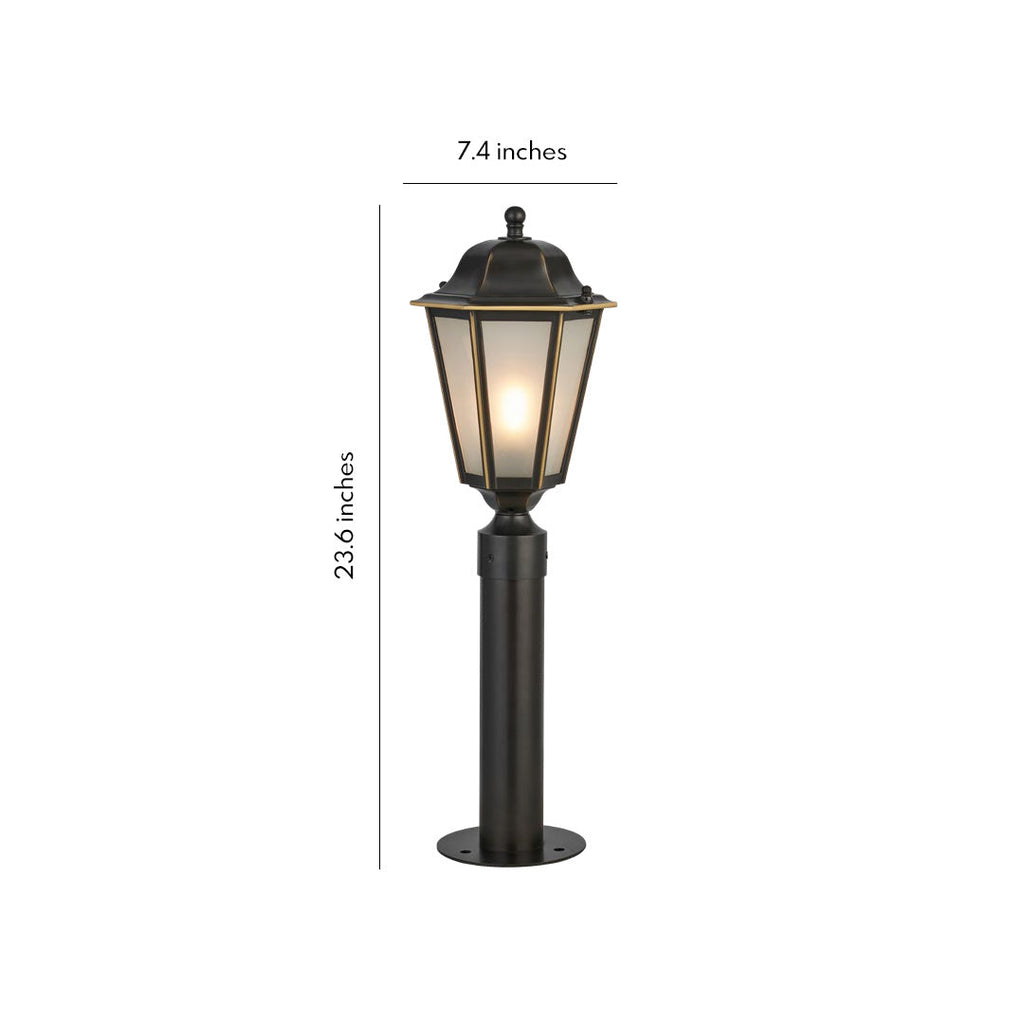 European-Style LED Waterproof Outdoor Pathway Lights in Sleek Black