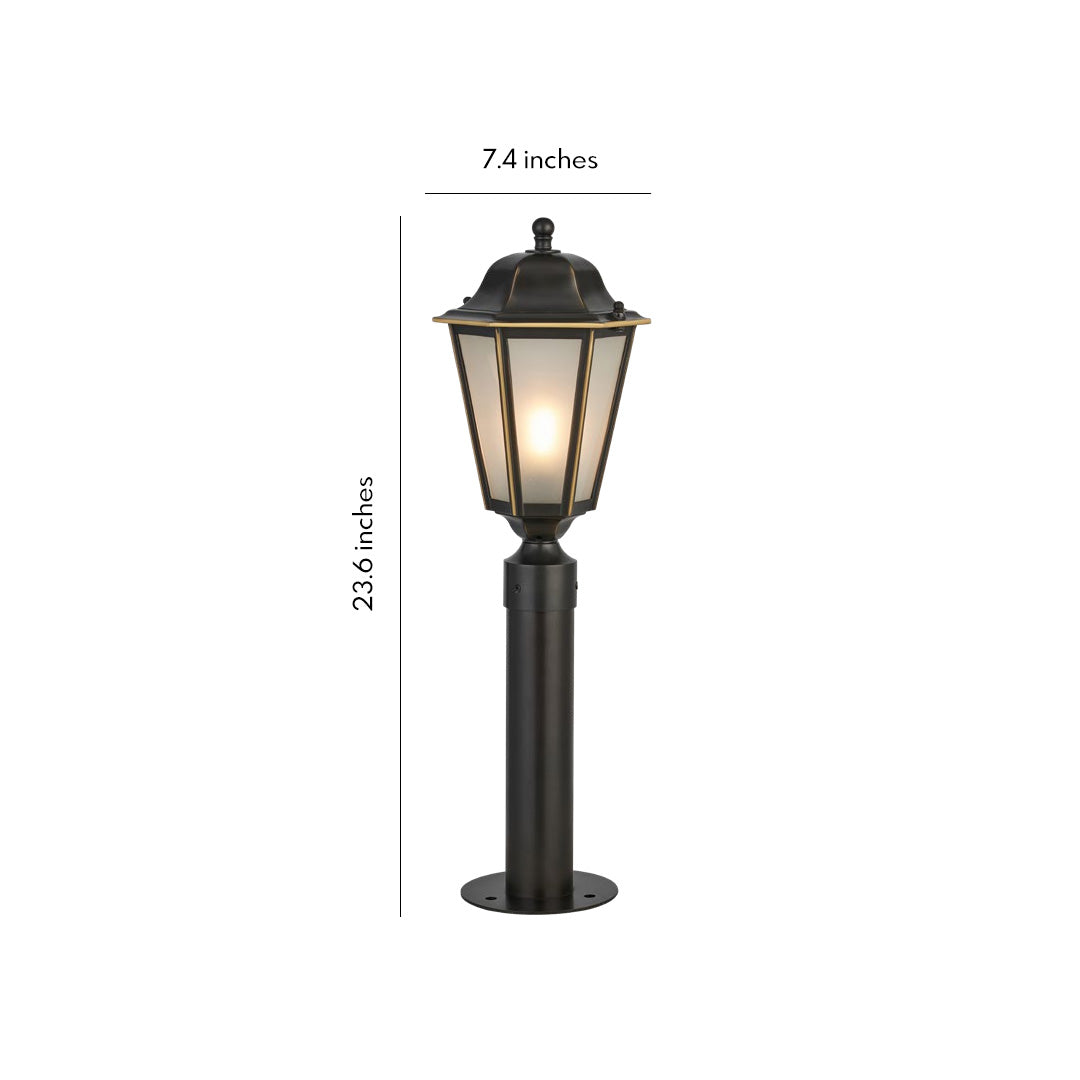 European-Style LED Waterproof Outdoor Pathway Lights in Sleek Black