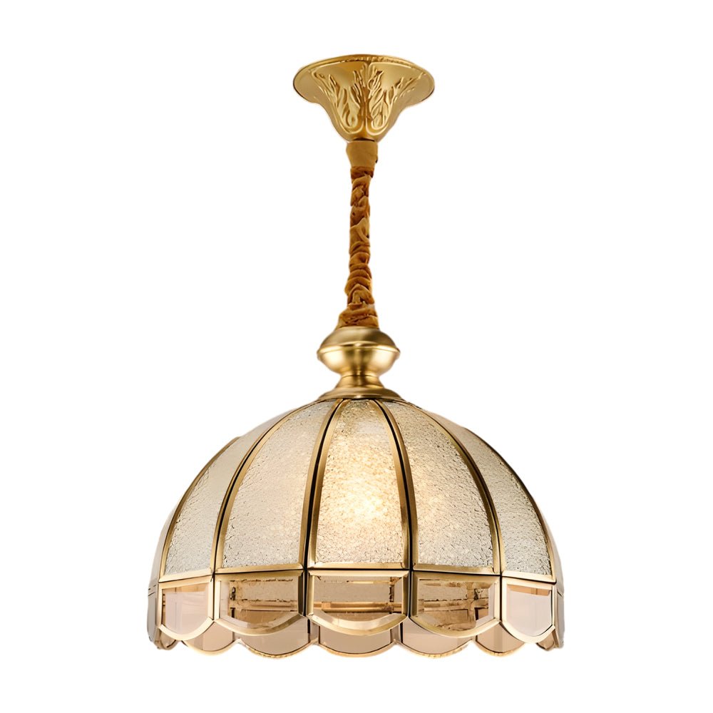 Elegant European-Style Glass Flower Chandelier for Dining Room Lighting